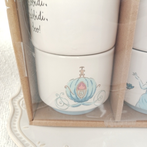 Rae Dunn × Disney Princess Stacking Ramekins Ceramic Set of 4 - Picture 7 of 12